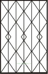 Решетка на окно Эскиз 26 сварная 1.4 х 1.4 м