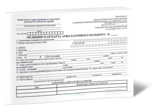 Медицинская карта амбулаторного больного (форма 025у-04). Утв. приказом Минздравсоцразвития России от 22 ноября 2004 г. №255 200 стр