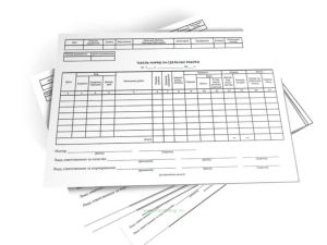 Табель-наряд на сдельные работы