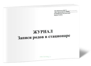 Журнал записи родов в стационаре (Форма 010у)