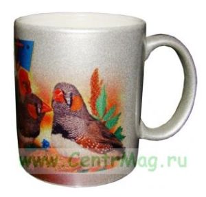 Кружка серебряная для термопереноса (сублимации)