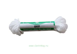 Шнур белый 10 м REXANT (диаметр 4 мм)