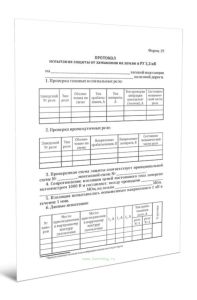 Протокол испытания защиты от замыкания на землю в РУ 3,3 кВ (Форма 19)