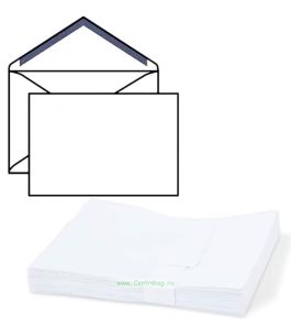 Конверт С6 (162 х 114 мм) белый (1 шт)