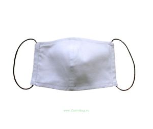 Маска для защиты органов дыхания. Многоразовая, повторяющая контур лица (18,5 х 9,5 см)