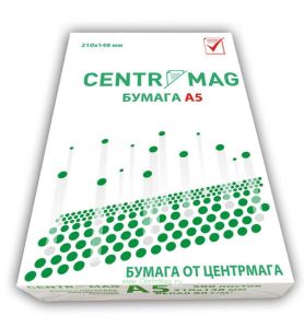 Бумага для печати. Формат - А5 (148 х 210 мм) ЦЕНТРМАГ (120 гм2, 500 листов)