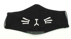 Маска гражданская с вышивкой многоразовая (кошка)
