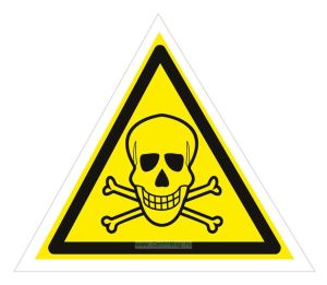 Опасно! Ядовитые вещества. Знак W03