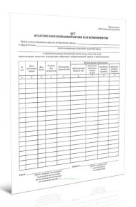 Акт изъятия забракованной крови и ее компонентов