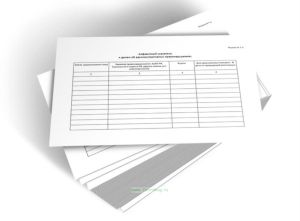 Алфавитный указатель к делам об административных правонарушениях (Форма N 7-а)