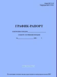 График-рапорт контролера поездов о работе по ревизии поездов, ФДУ 49