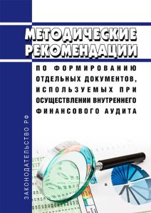 Методические рекомендации по формированию отдельных документов, используемых при осуществлении внутреннего финансового аудита